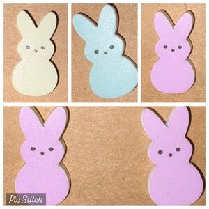 Yellow, Blue or Purple Bunny Earrings Jewelry, Choice of ONE Pair NWOT